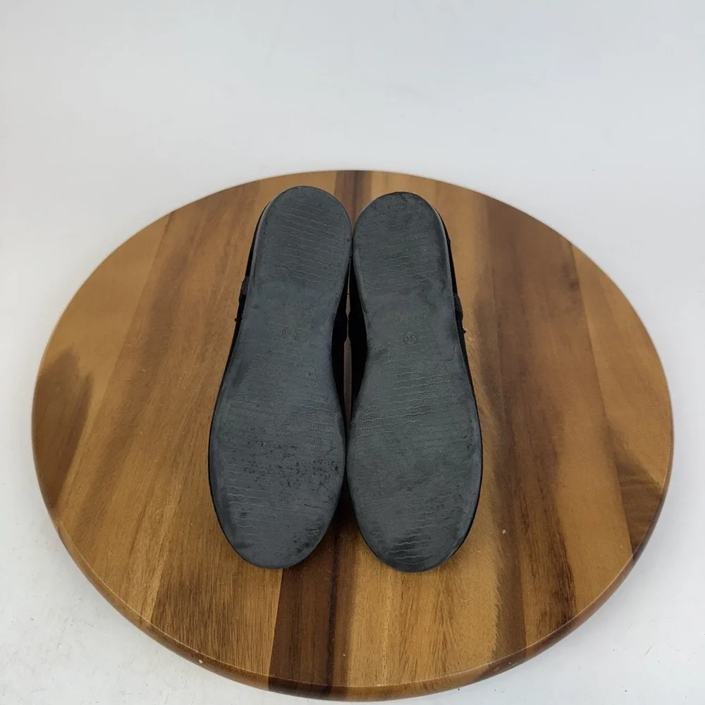 Big Kids Childrenschic Cassie Black Velvet Formal Mary Jane Flats Size EU 34 GUC